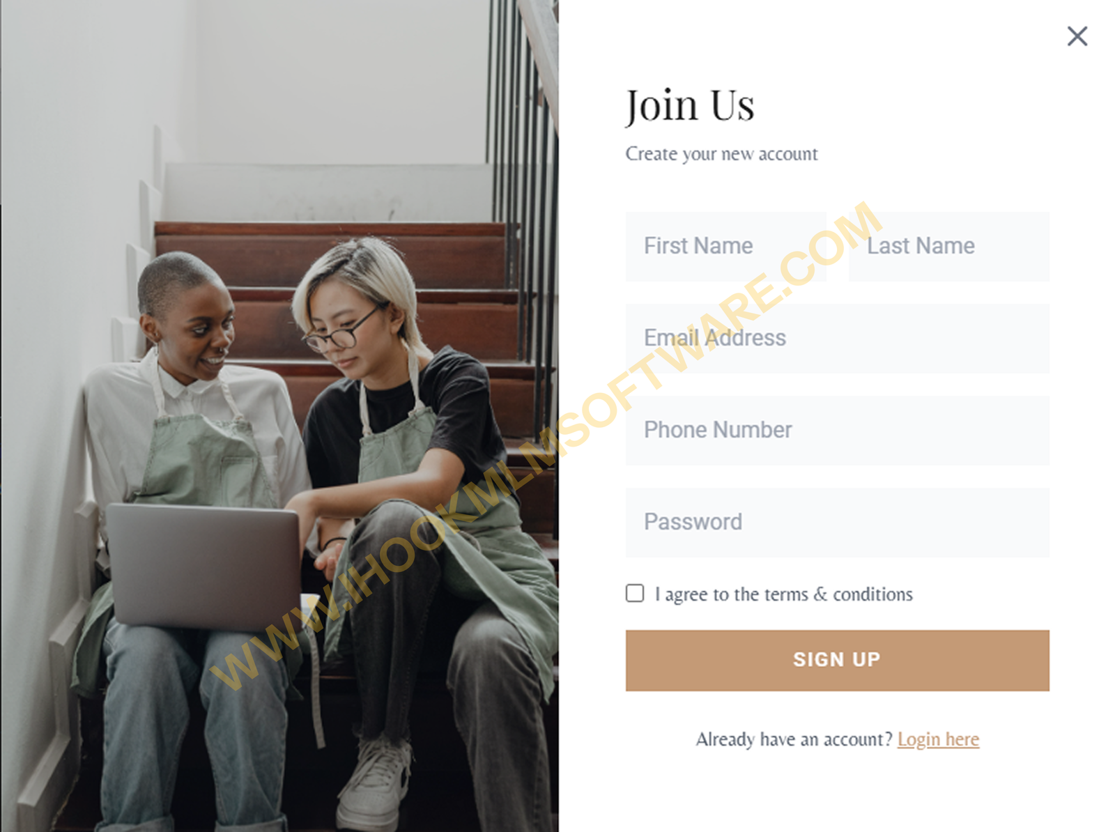 Create Account Preview
